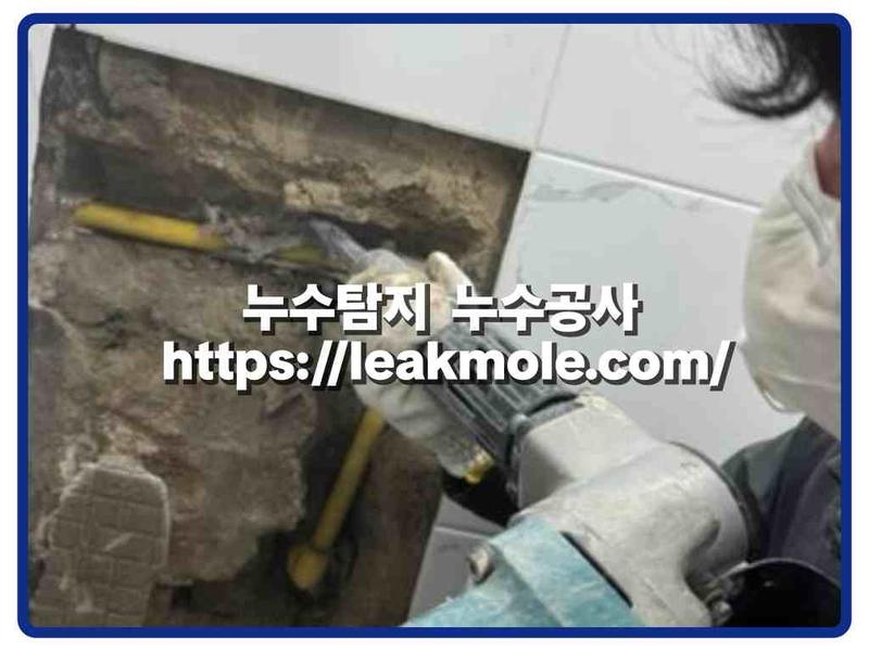 누수탐지 현장 작업 사진 4